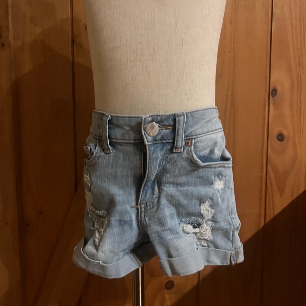 Aeropostale Light Wash Jean Shorts